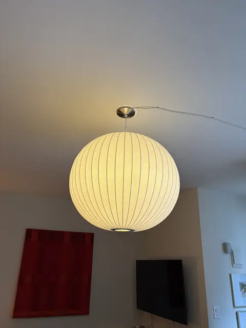 Paper globe pendant